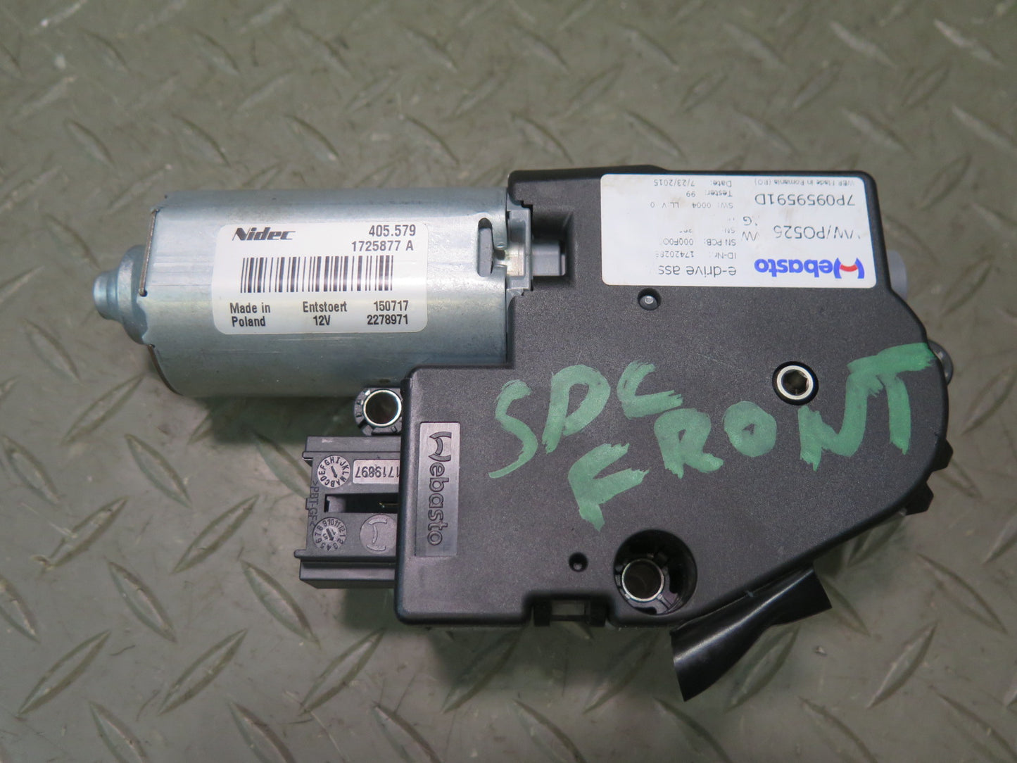 2011-2018 Porsche Cayenne 958 Front Sunroof Motor Drive Unit 7P0959591D