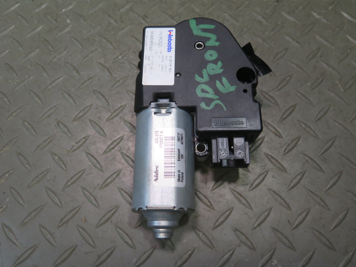 2011-2018 Porsche Cayenne 958 Front Sunroof Motor Drive Unit 7P0959591D