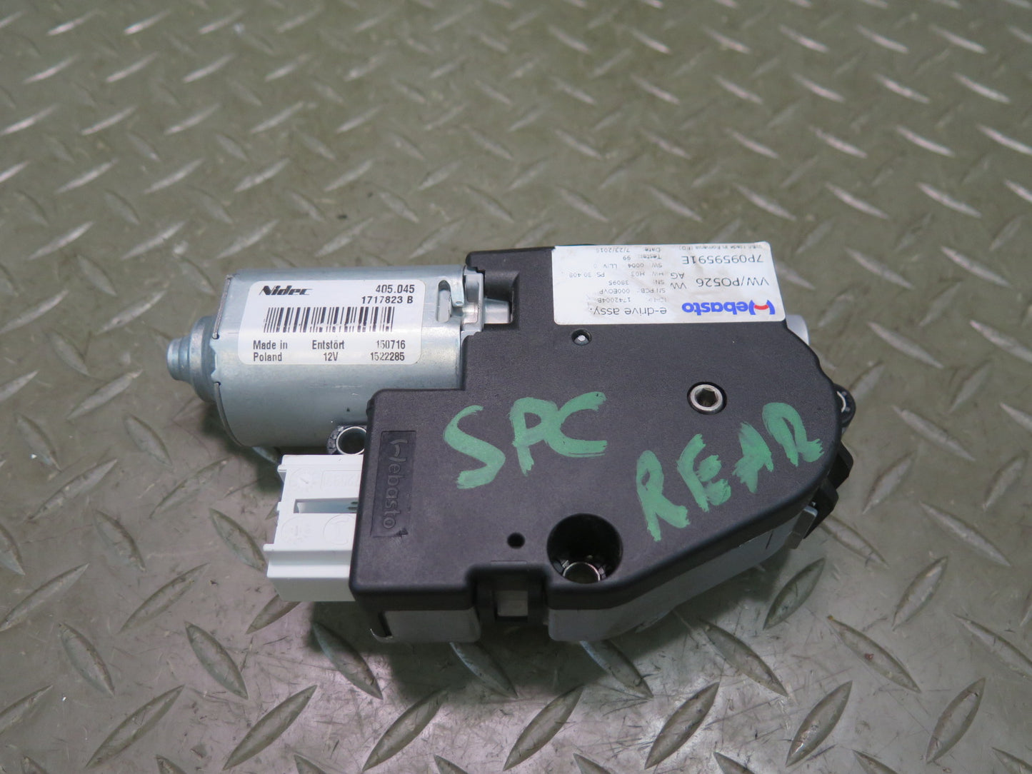 2011-2018 Porsche Cayenne 958 Rear Sunroof Motor Drive Unit 7P0959591E