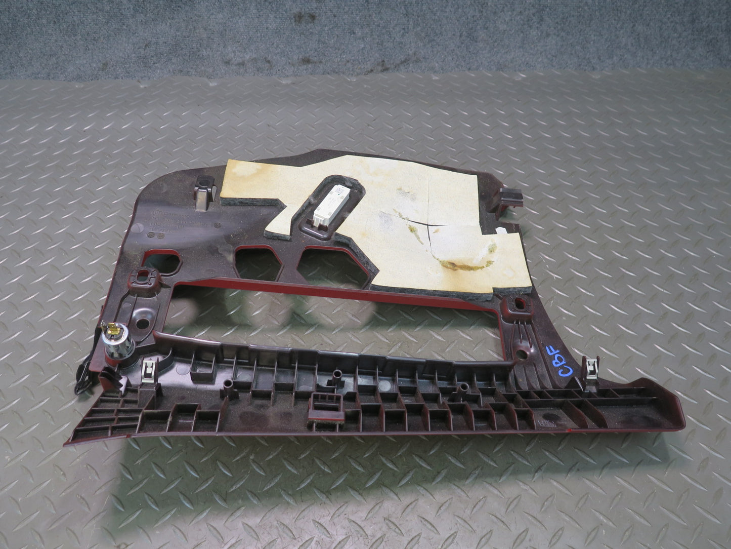 14-16 BMW F32 435I Front Right Under Dash Trim Cover Panel RED OEM