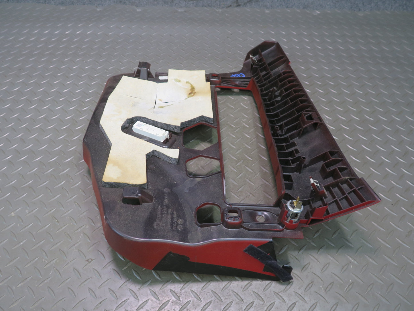 14-16 BMW F32 435I Front Right Under Dash Trim Cover Panel RED OEM