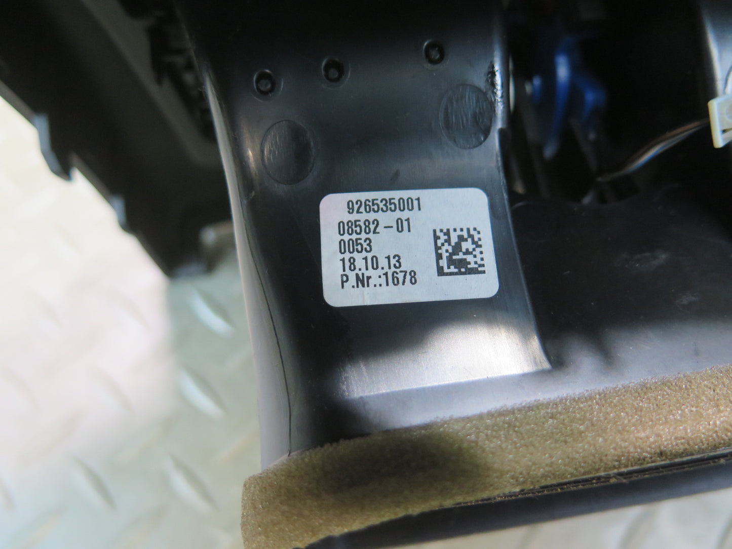 14-16 BMW F32 435I Rear Center Console Panel w A/C Air Vent Grille OEM