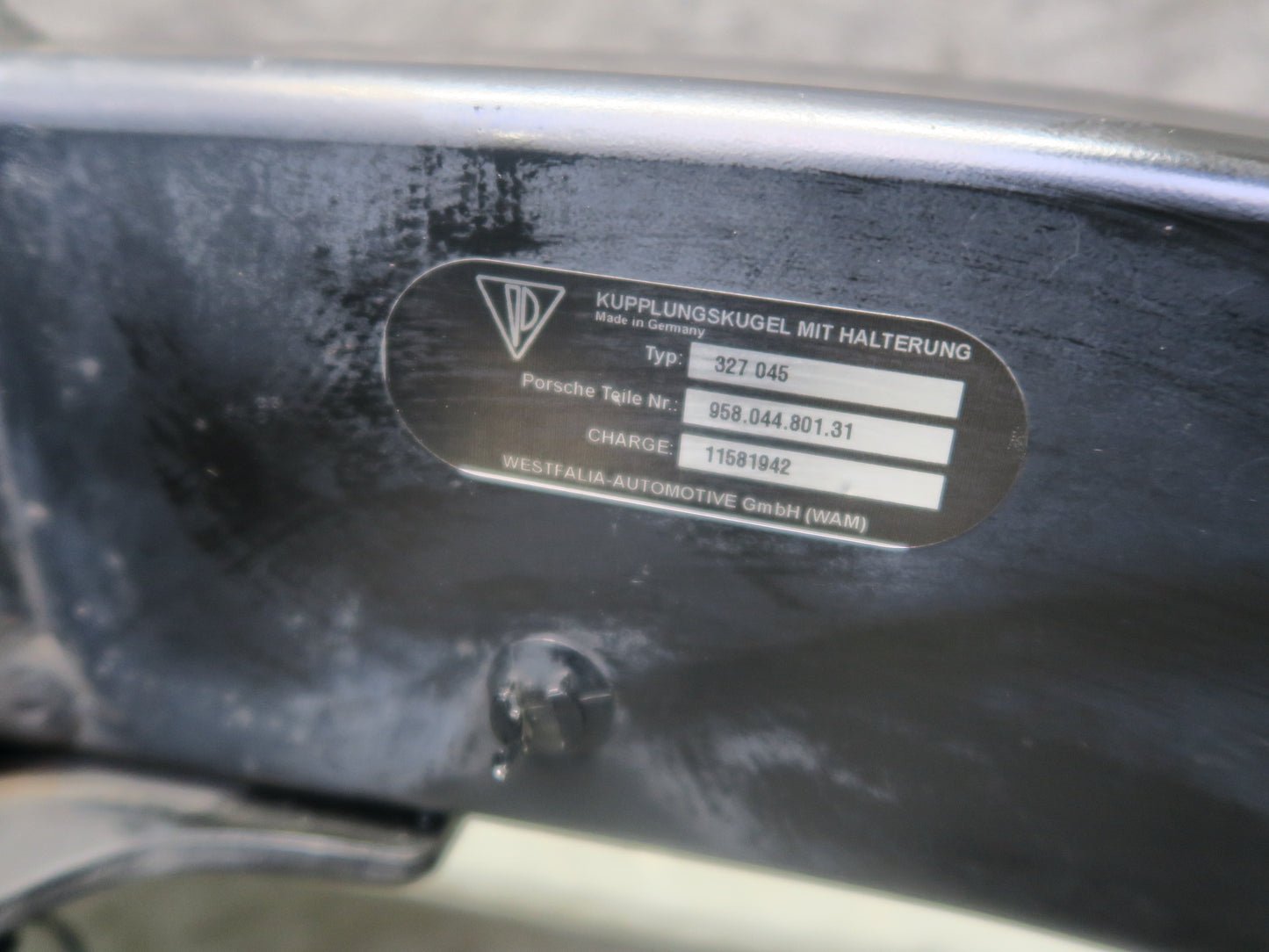 2014-2017 Porsche Cayenne 958 Rear TOW Bar Towing Trailer Hitch 95804480131