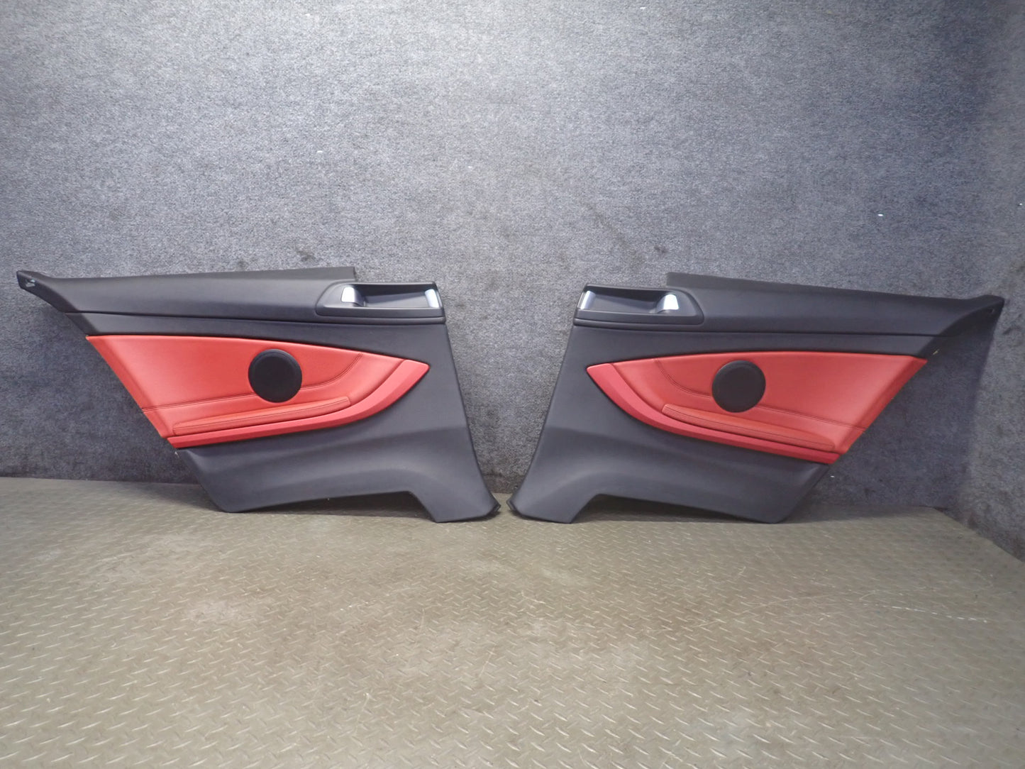 14-16 BMW F32 435I Coupe Rear Quarter Interior Leather Trim Panel Set OEM