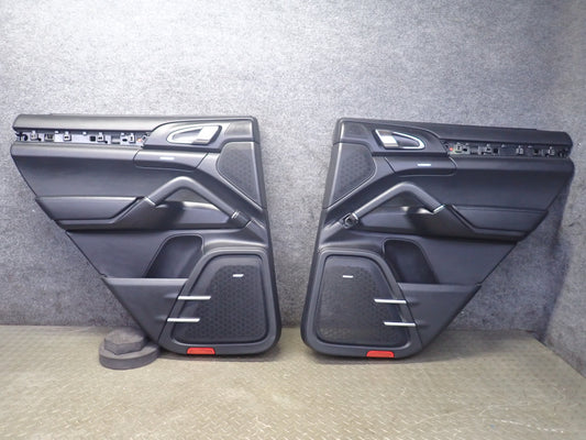2011-2018 Porsche Cayenne 958 Rear Left & Right Door Interior Trim Panel Set