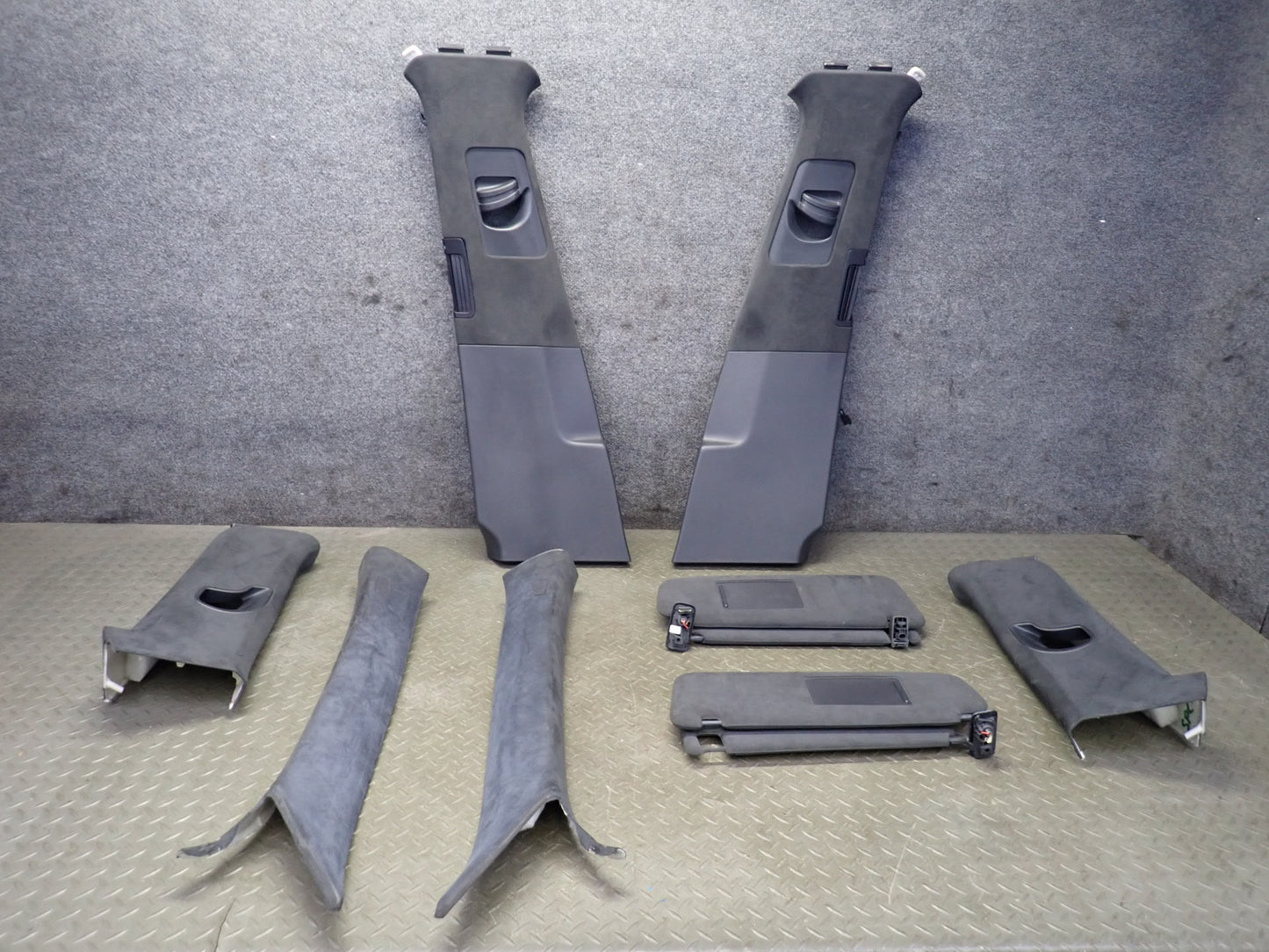 2011-2018 Porsche Cayenne 958 Sun Visor A B C Interior Pillar Trim Panel Set