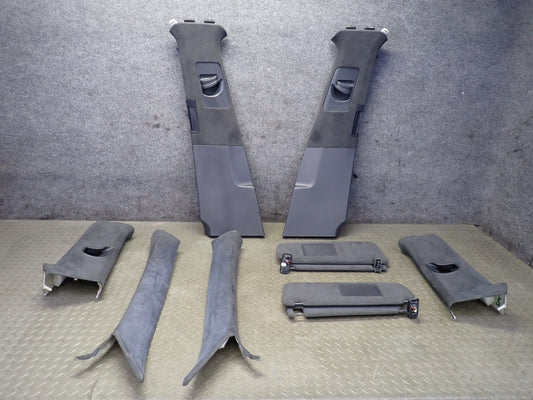 2011-2018 Porsche Cayenne 958 Sun Visor A B C Interior Pillar Trim Panel Set