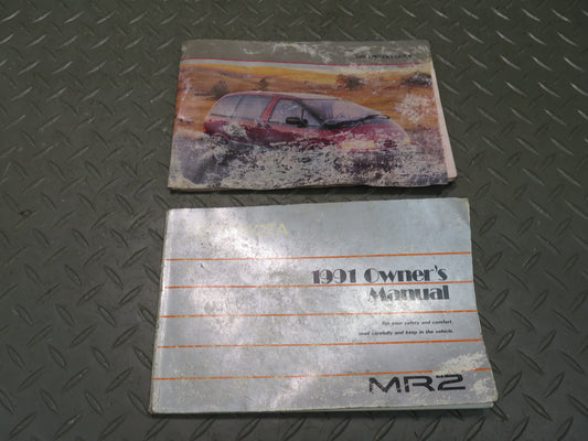1991 Toyota SW21L MR2 User Operator Owner Guide Manual Book Set OEM