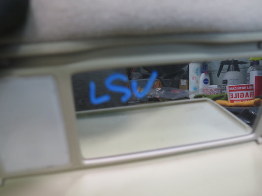 98-00 Lexus UCF20L LS400 Set of 2 Front Left & Right Sun Visor Ivory OEM