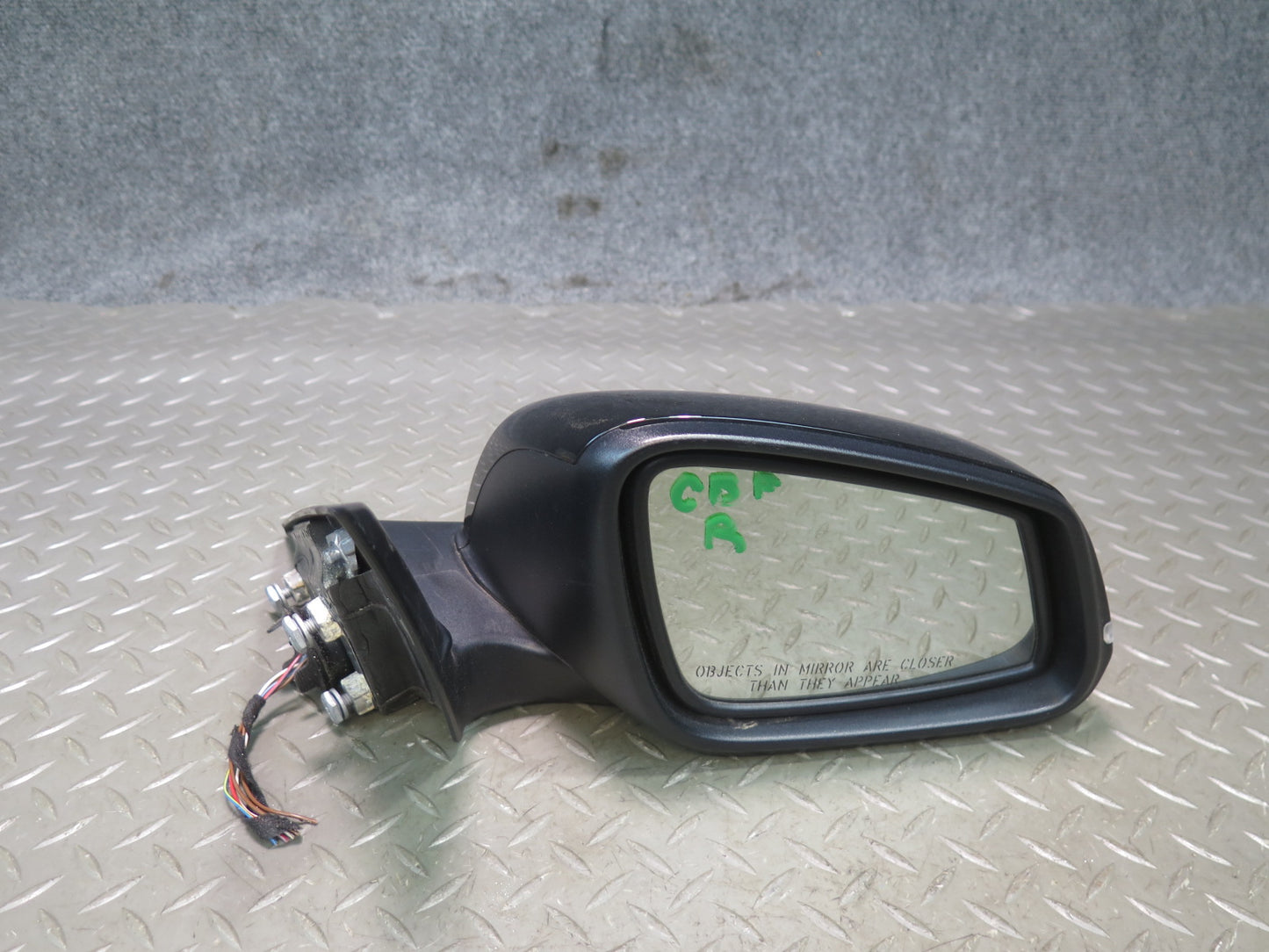 14-16 BMW F32 435I Front Right Side View Heated Exterior Mirror Black OEM