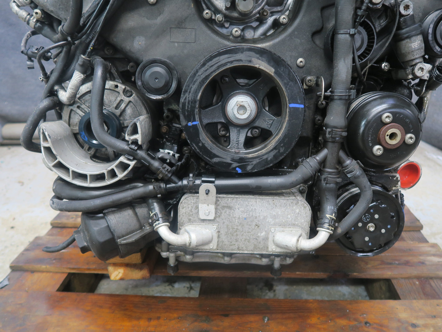 16-18 Porsche Cayenne 958 4.8L Turbo S Cyxa VIN C 5th Engine w Turbos 120k Miles