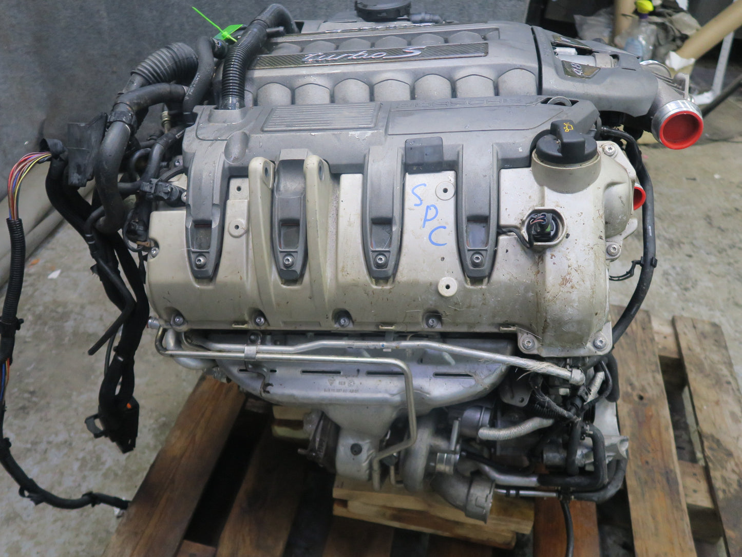 16-18 Porsche Cayenne 958 4.8L Turbo S Cyxa VIN C 5th Engine w Turbos 120k Miles