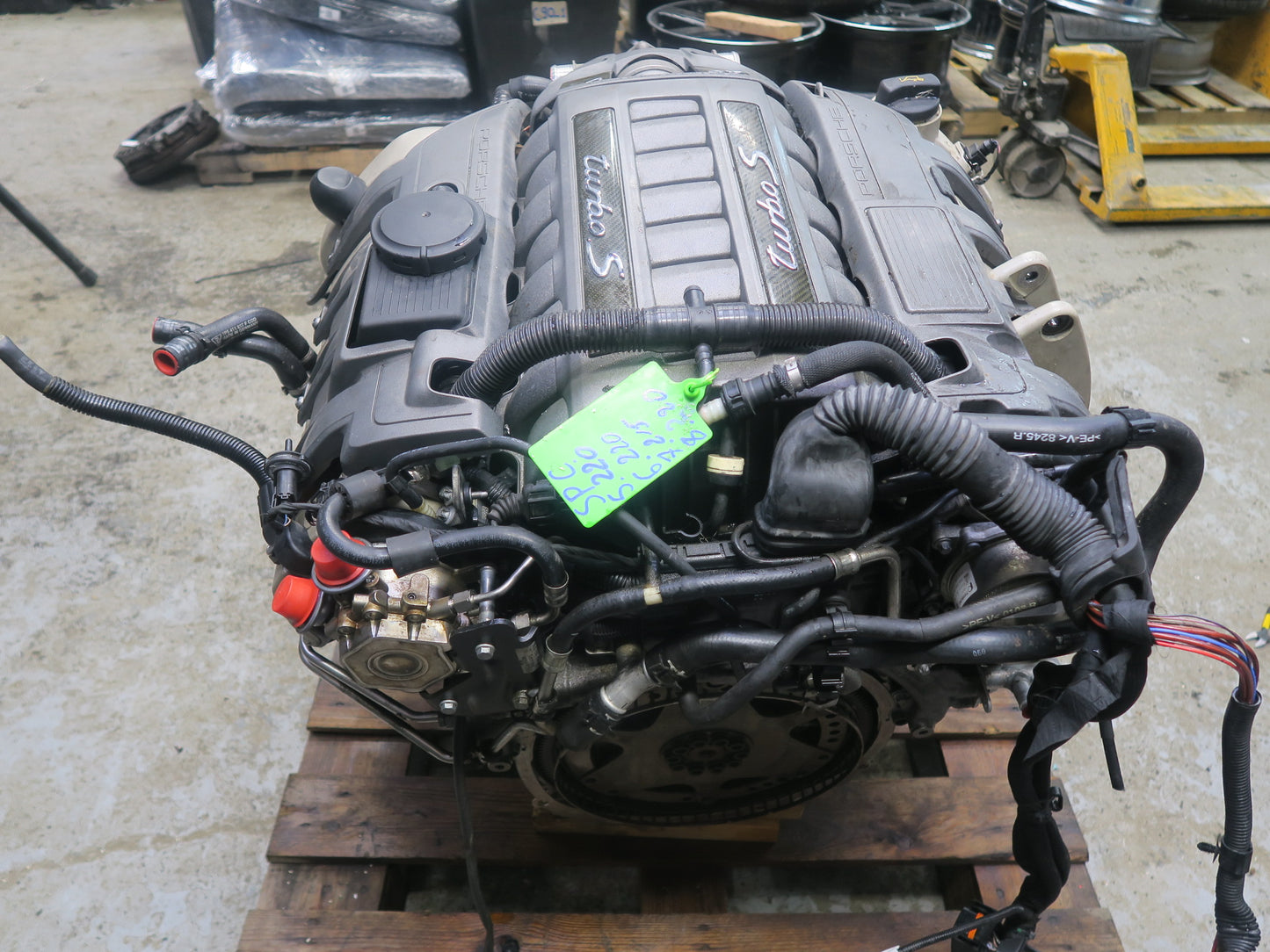 16-18 Porsche Cayenne 958 4.8L Turbo S Cyxa VIN C 5th Engine w Turbos 120k Miles