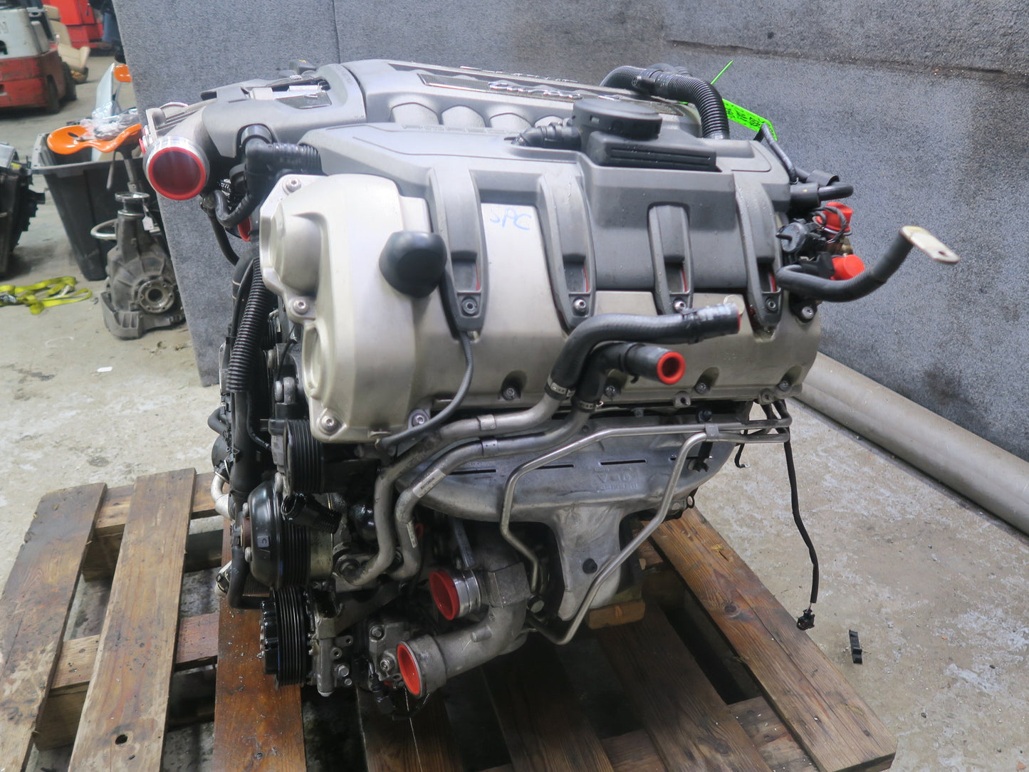 16-18 Porsche Cayenne 958 4.8L Turbo S Cyxa VIN C 5th Engine w Turbos 120k Miles