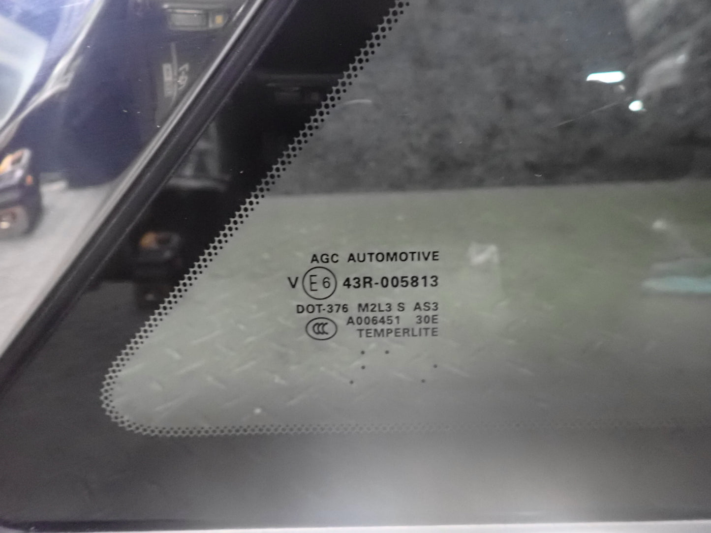 2014-2017 Infiniti QX60 Rear Right Quarter Glass Window