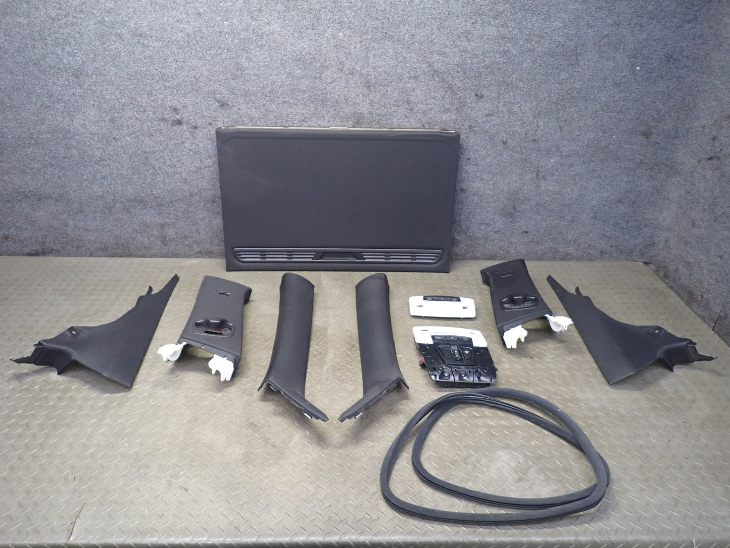 2014 BMW F32 435I 10pcs Interior Pillar Sunroof Trim w Dome Light Set OEM