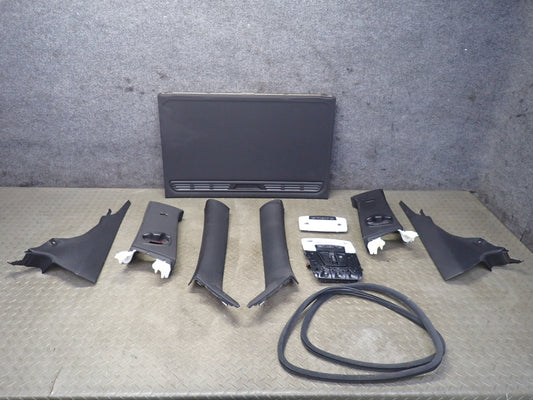 2014 BMW F32 435I 10pcs Interior Pillar Sunroof Trim w Dome Light Set OEM