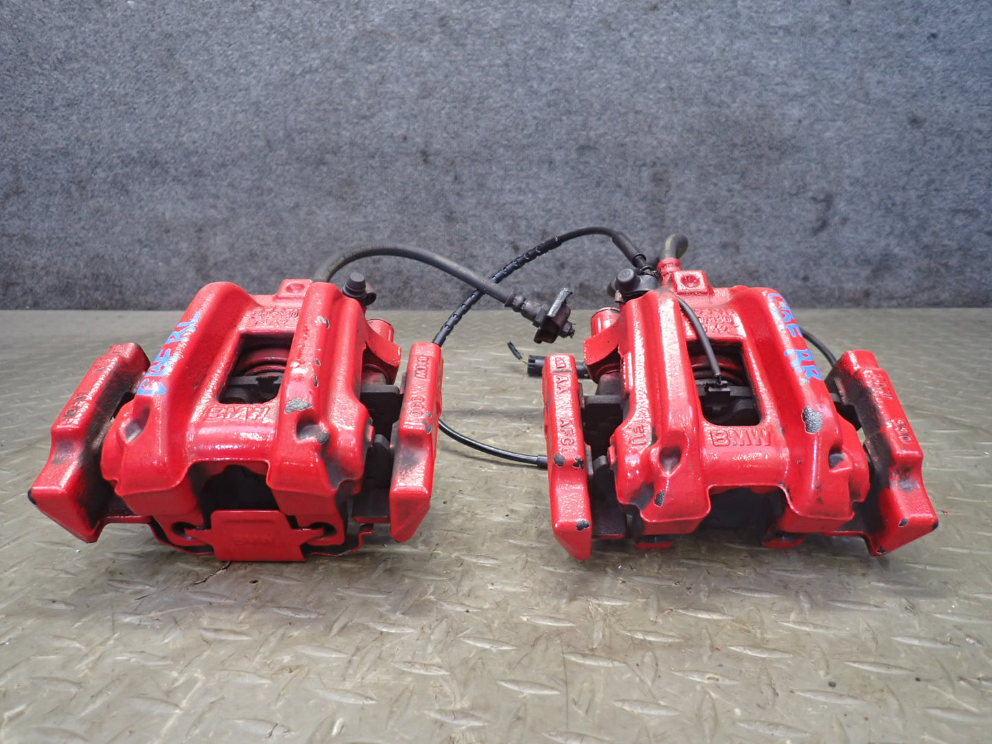 14-16 BMW F32 F33 435IX Set of 2 Rear Left & Right Brake Caliper w Hose OEM