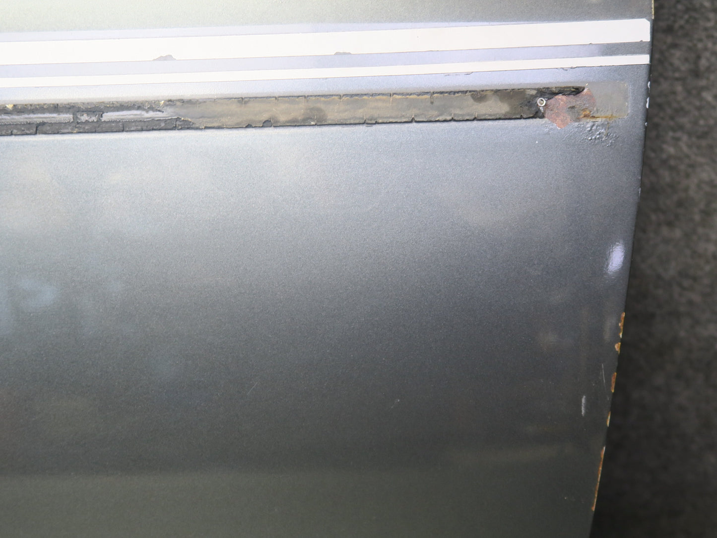 79-83 Datsun S130 280ZX 2+0 Left Door Shell Panel w Guides Gray OEM