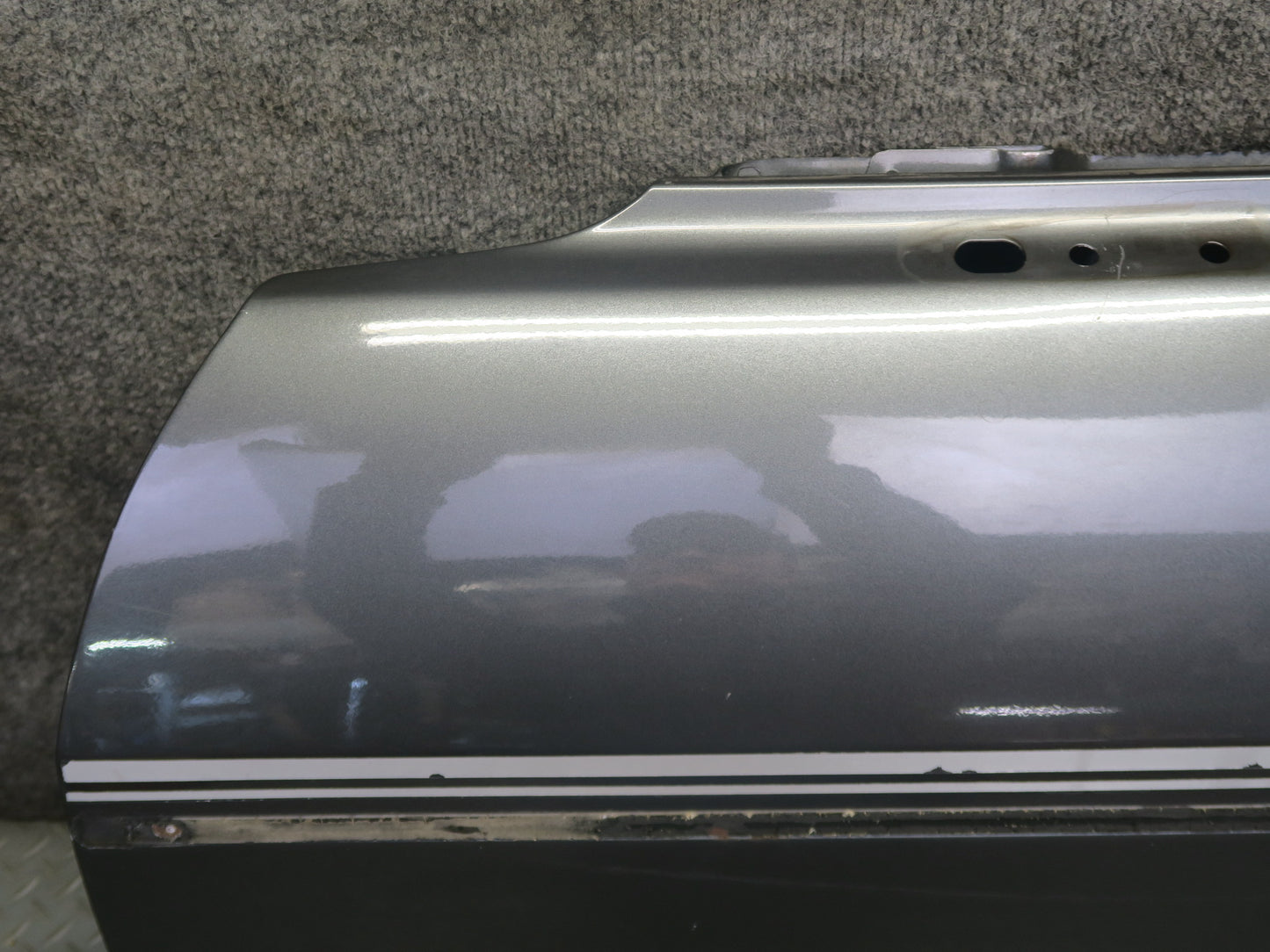 79-83 Datsun S130 280ZX 2+0 Left Door Shell Panel w Guides Gray OEM