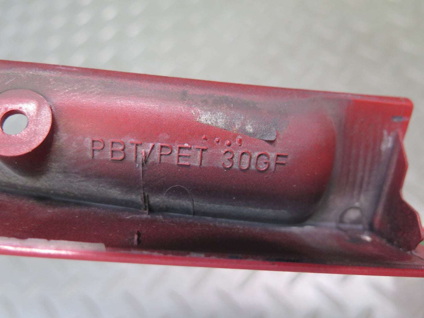 94-99 BMW E36 318iC Convertible Rear Trunk Lid Trim Molding RED  OEM