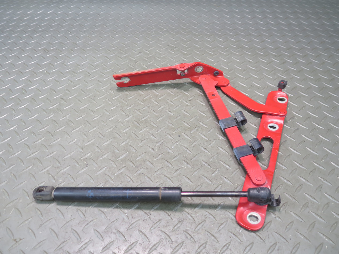 94-99 BMW E36 318iC Convertible Set of 2 Rear Trunk Lid Hinge w Support OEM