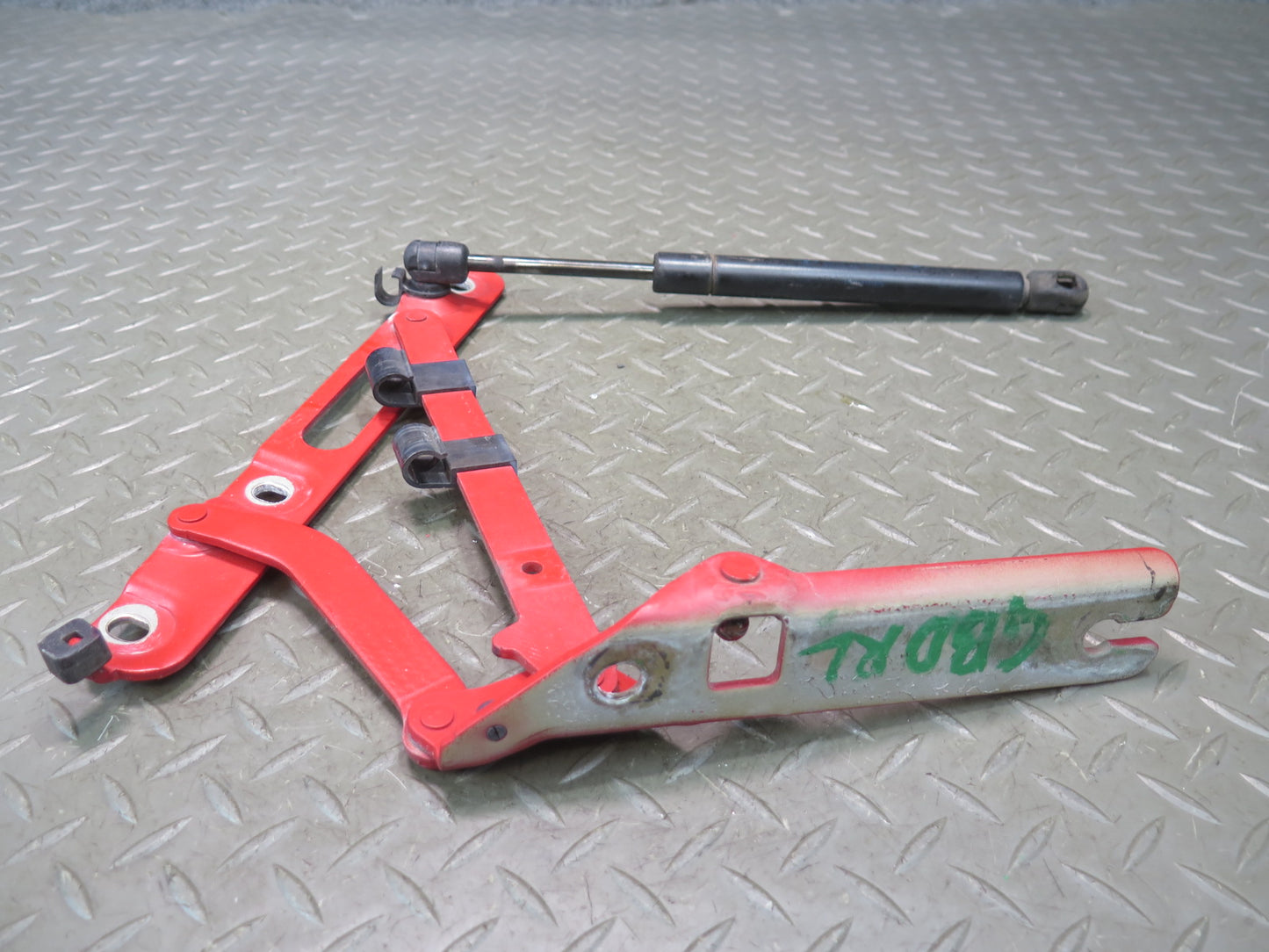 94-99 BMW E36 318iC Convertible Set of 2 Rear Trunk Lid Hinge w Support OEM