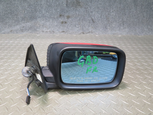 96-99 BMW E36 318iC Convertible Front Right Heated Side View Mirror RED OEM