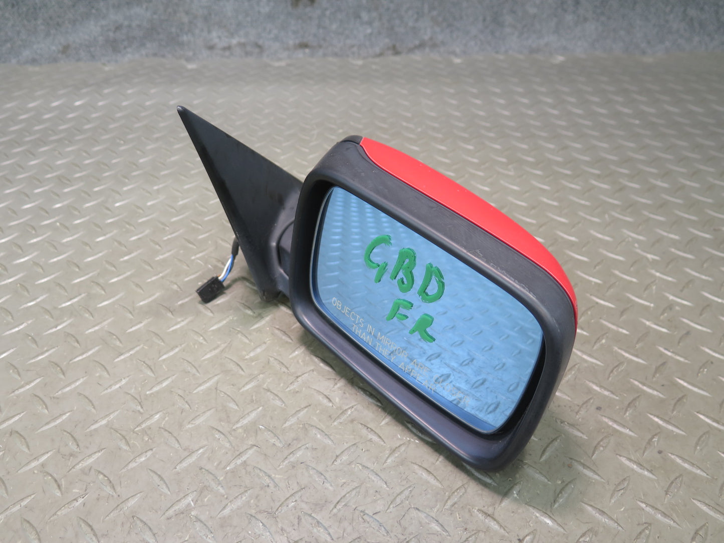 96-99 BMW E36 318iC Convertible Front Right Heated Side View Mirror RED OEM