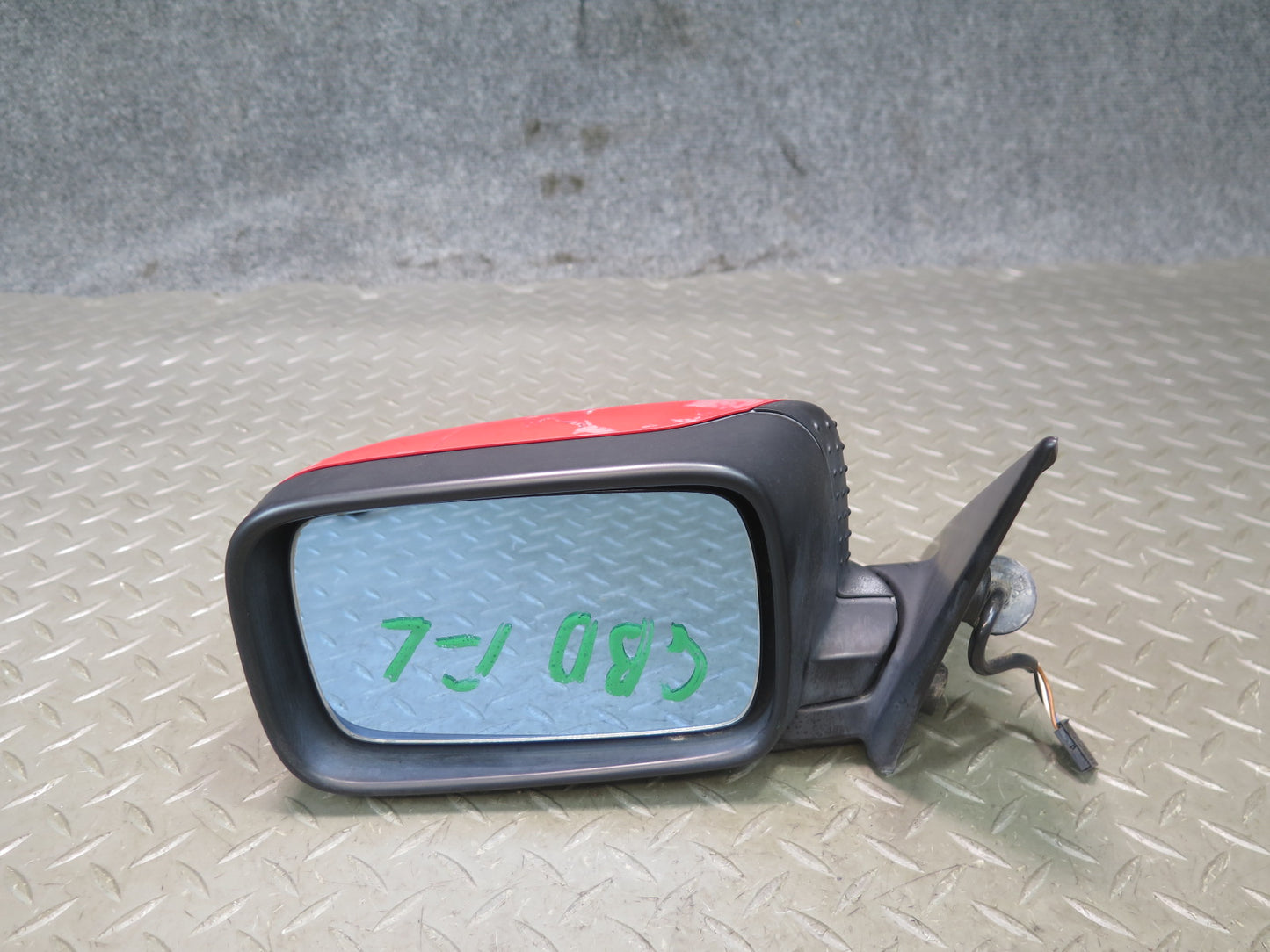 96-99 BMW E36 318iC Convert Coupe Left Exterior Heated Side View Mirror RED OEM