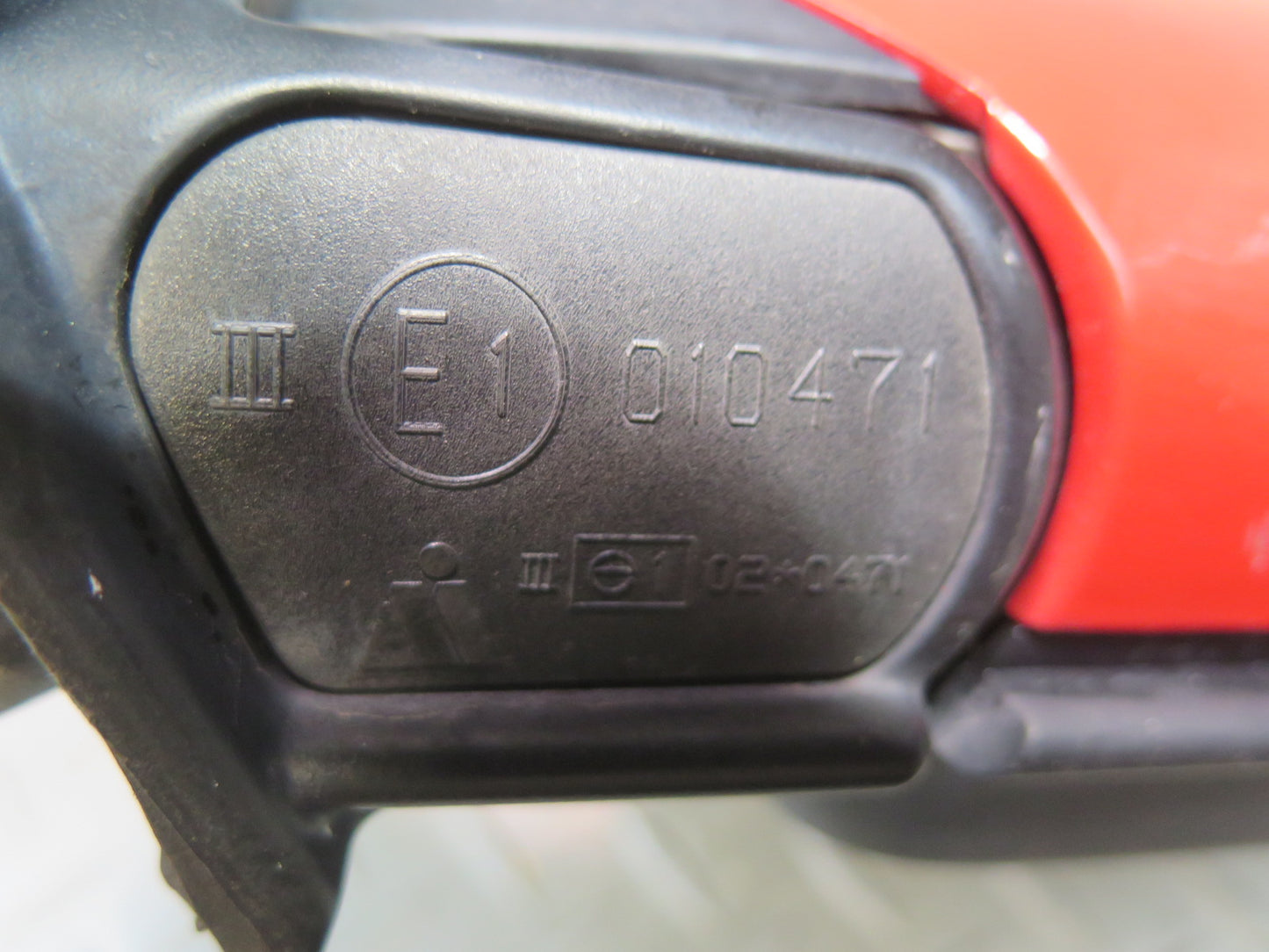 96-99 BMW E36 318iC Convert Coupe Left Exterior Heated Side View Mirror RED OEM