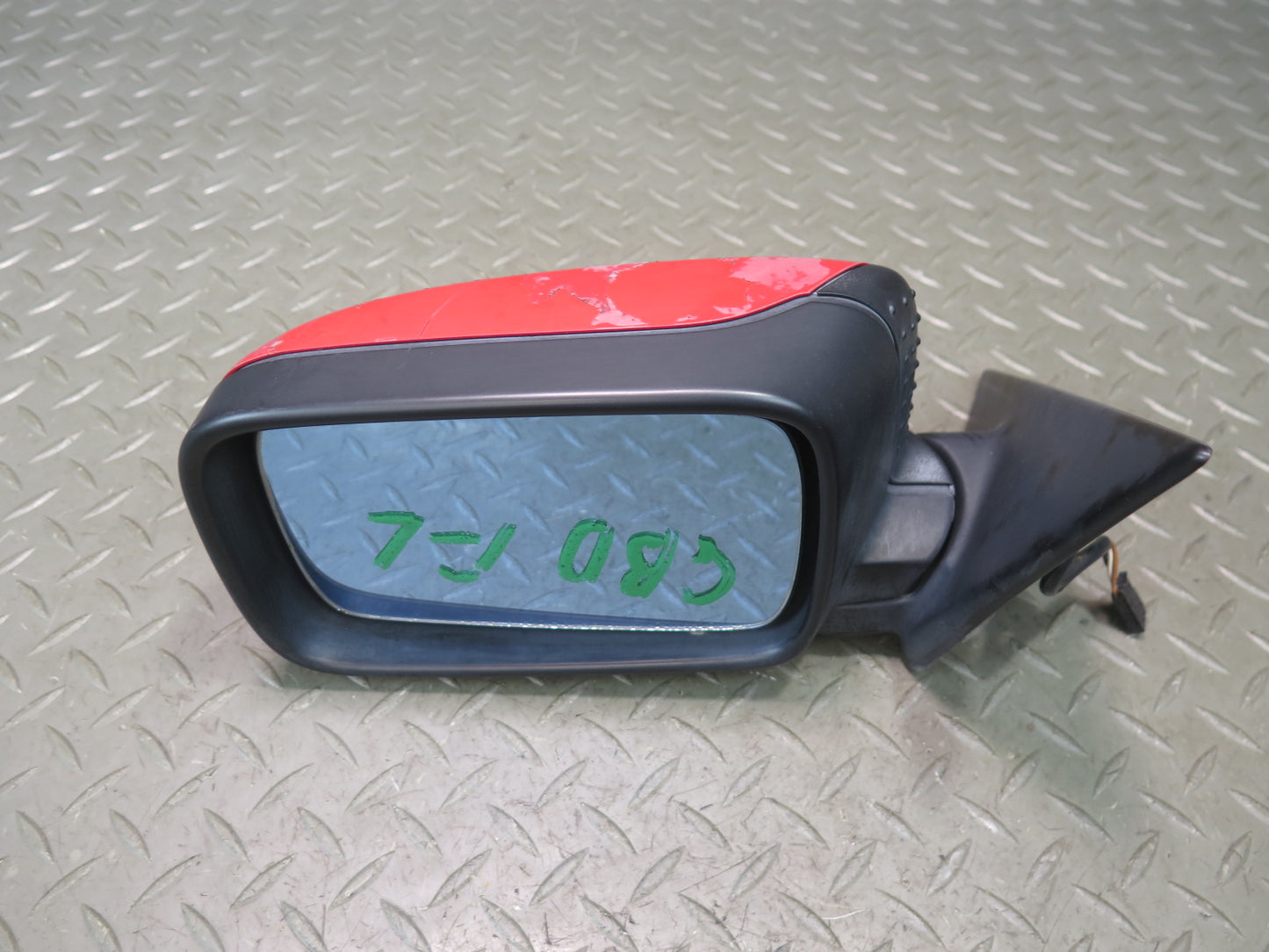 96-99 BMW E36 318iC Convert Coupe Left Exterior Heated Side View Mirror RED OEM