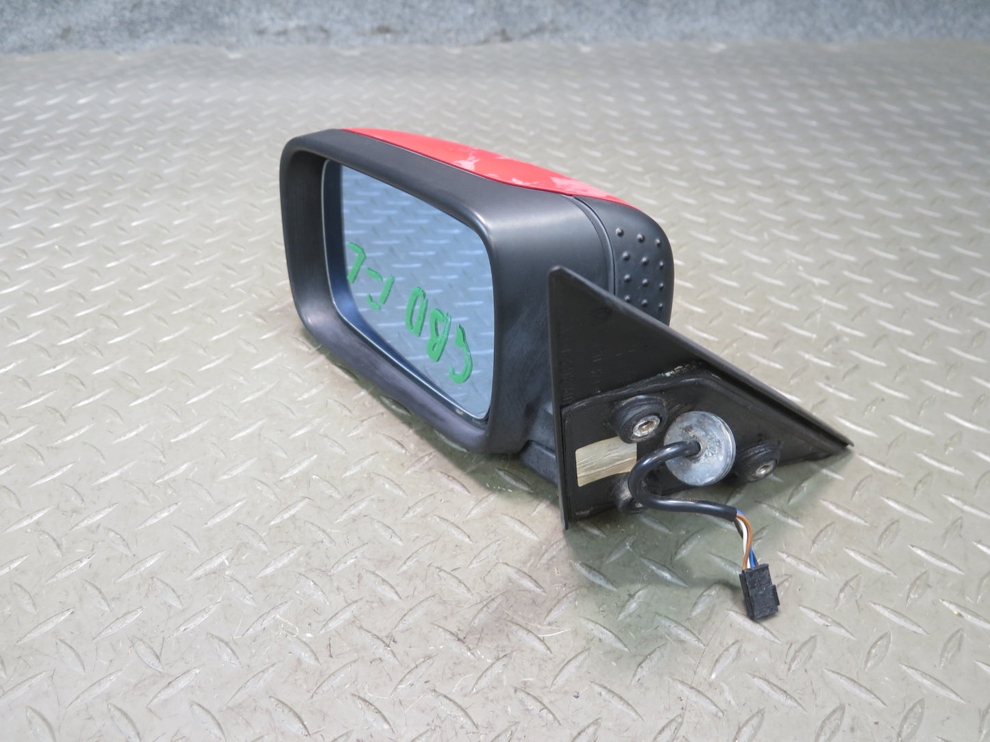 96-99 BMW E36 318iC Convert Coupe Left Exterior Heated Side View Mirror RED OEM