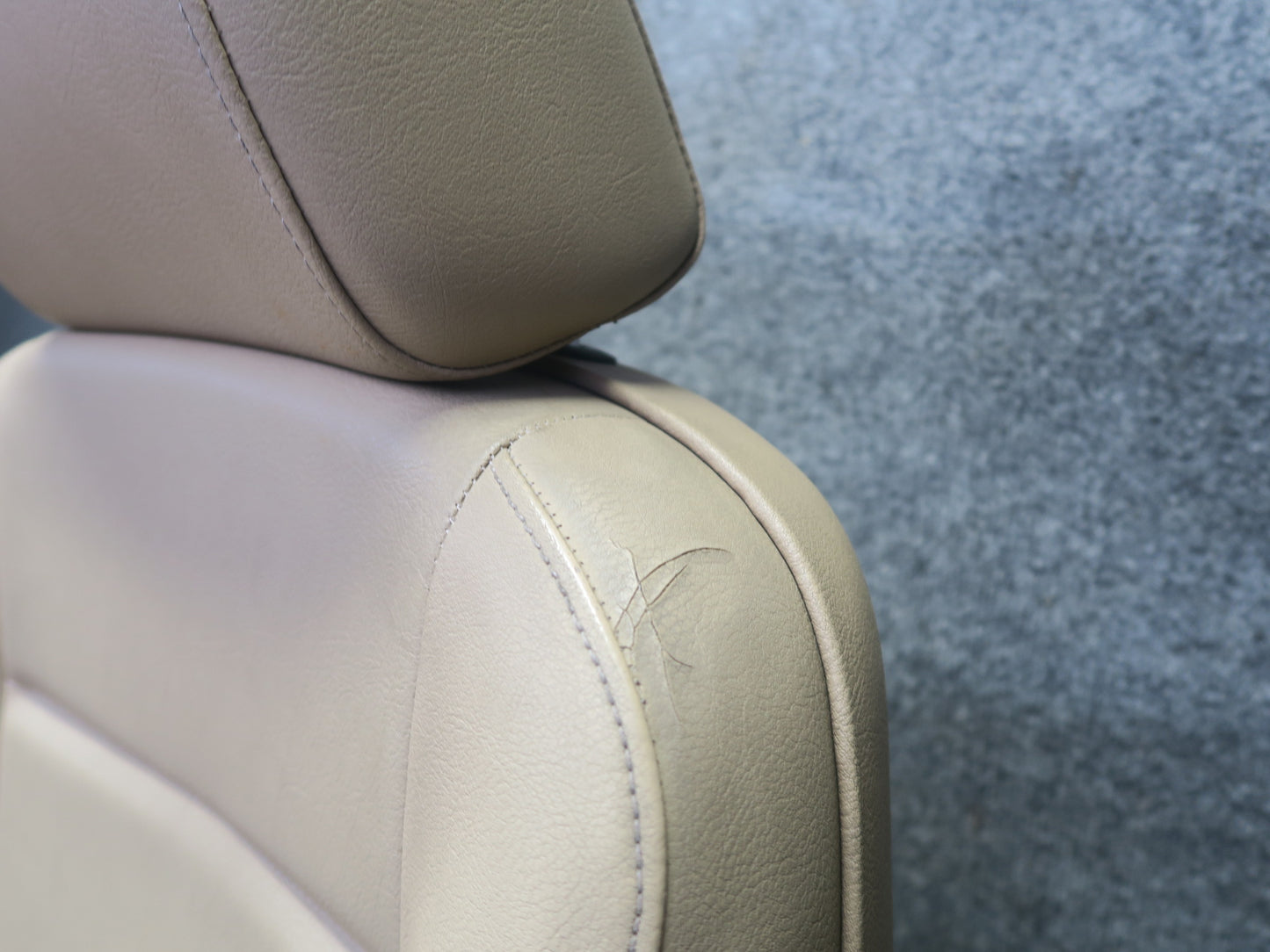 94-99 BMW E36 318iC Convertible Front & Rear Leather Seat Set Beige OEM