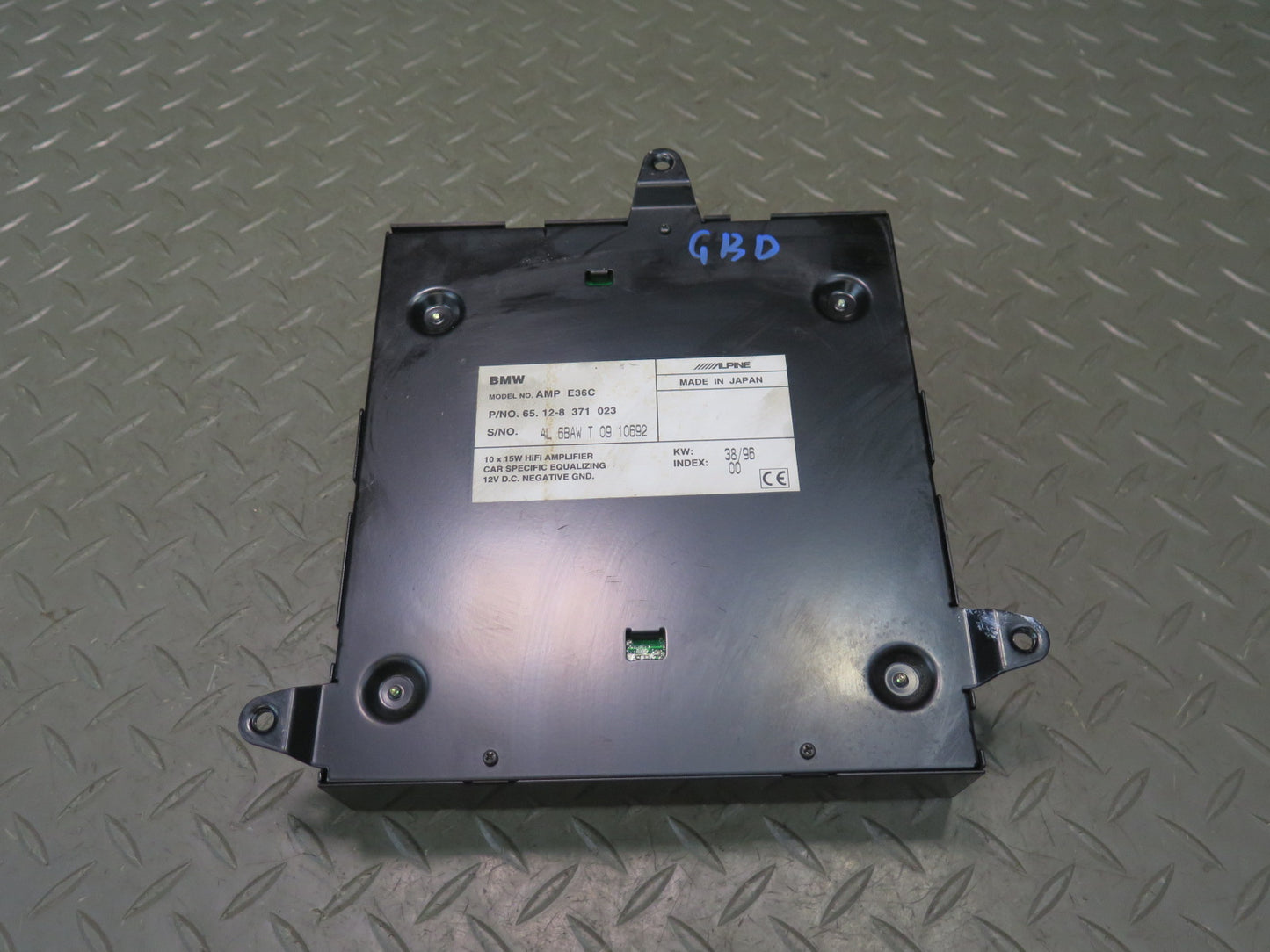 96-99 BMW E36 318iC Convertible Alpine Audio Amplifier AMP 8371023 OEM