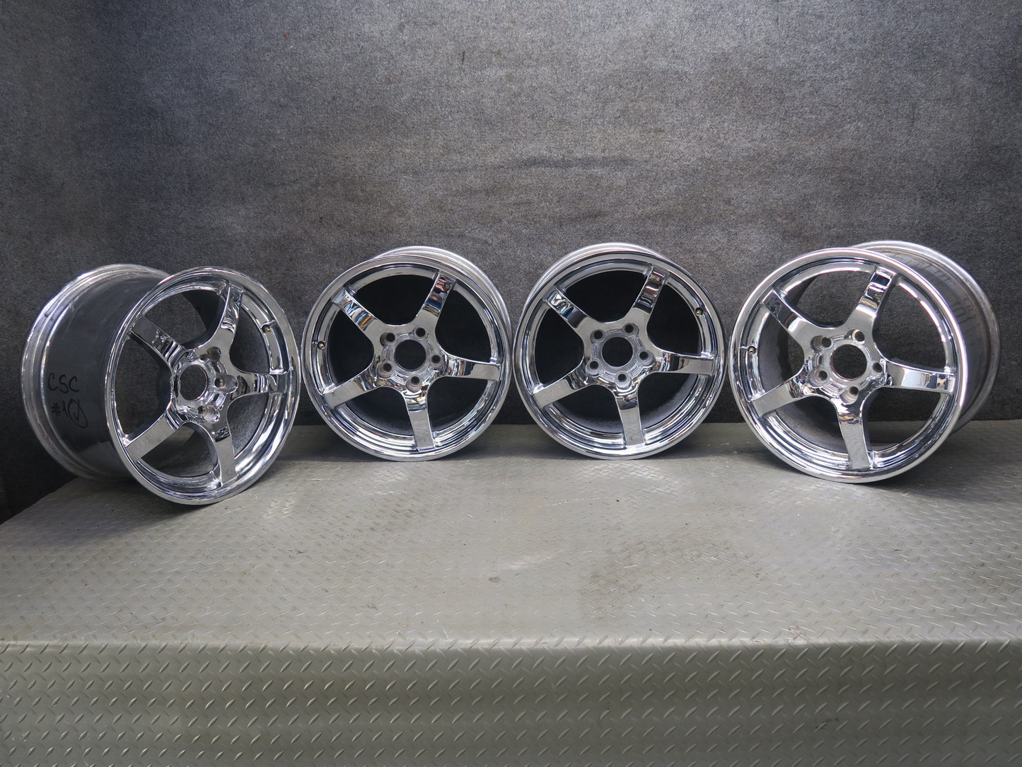 00-04 Chevrolet Corvette C5 Set of 4 R17" Wheel Rim 17x9.5J ET54 Aftermarket