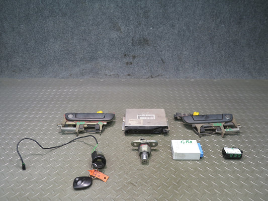 1997 BMW E36 318iC M44 Engine ECU ECM DME Wiper Phone Door Handle Lock KEY Set