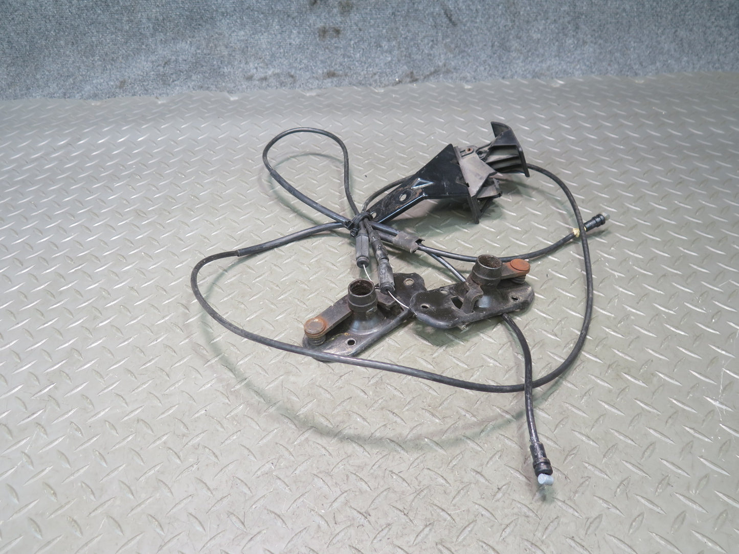 84-96 Chevrolet Corvette C4 Hood Lock Latch w Release Handle & Cable Set OEM