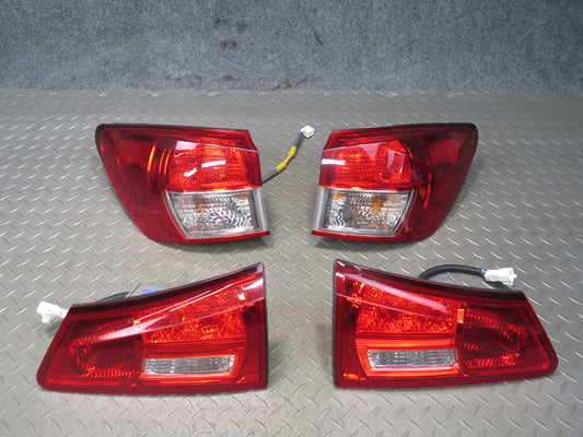 08-14 Lexus USE20L Is-f Set of 4 Rear Left Right Outer Inner Tail Light Lamp OEM