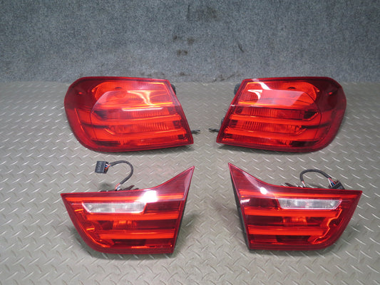 14-16 BMW F32 435I Set of 4 Rear Left & Right Inner & Outer Tail Light Lamp OEM