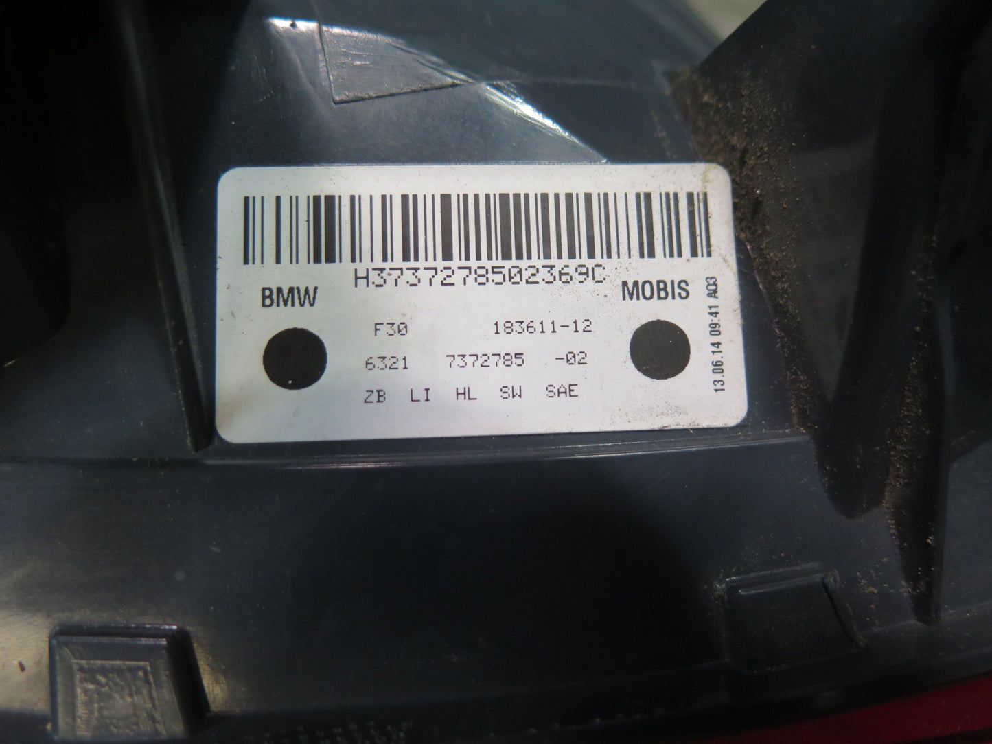 12-15 BMW F30 335i Sedan Set of 4 Rear Inner & Outer Tail Liight Lamp OEM