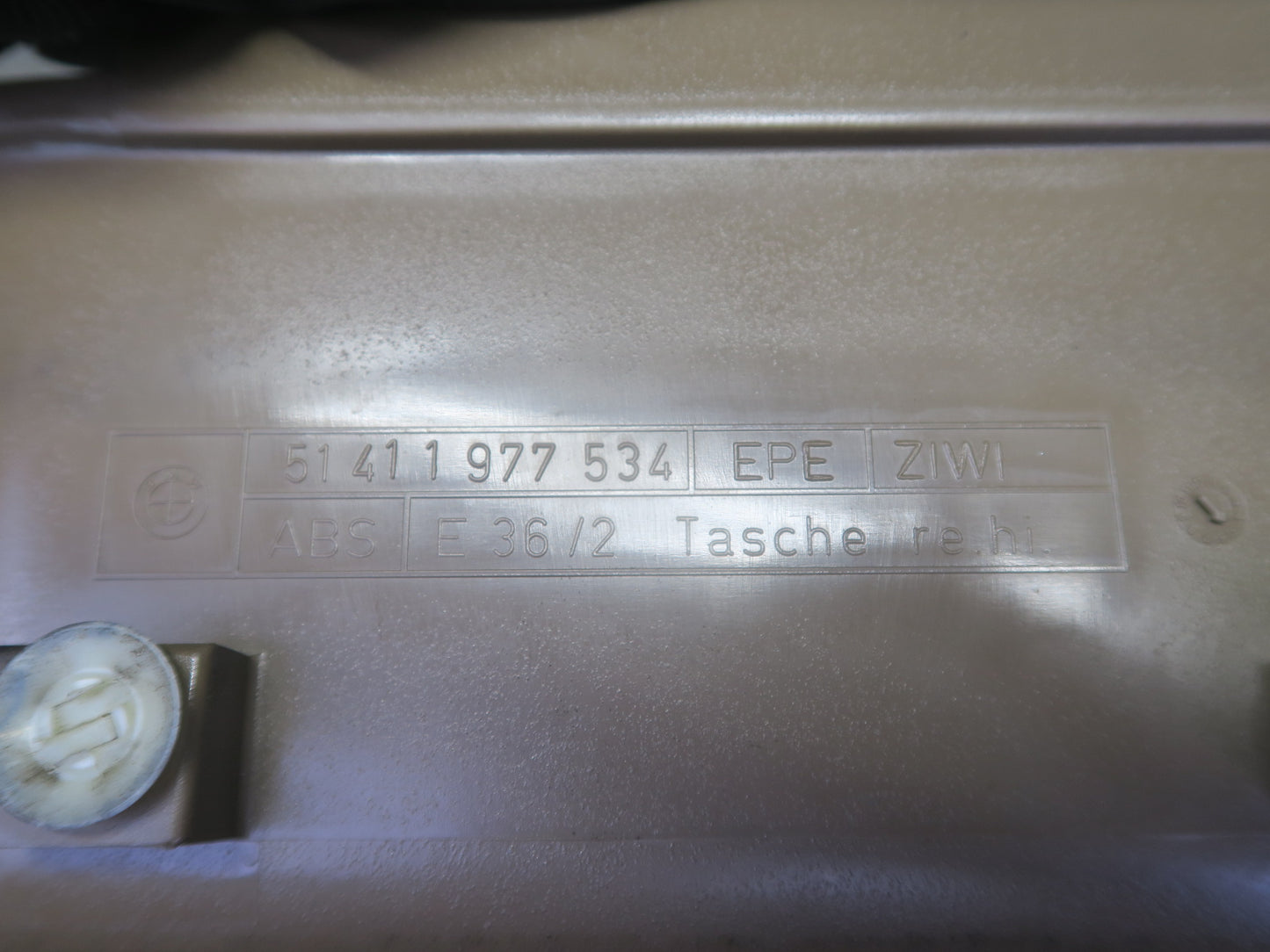 97-99 BMW E36 318iC Convertible Right Door Interior Trim Cover Panel Beige OEM