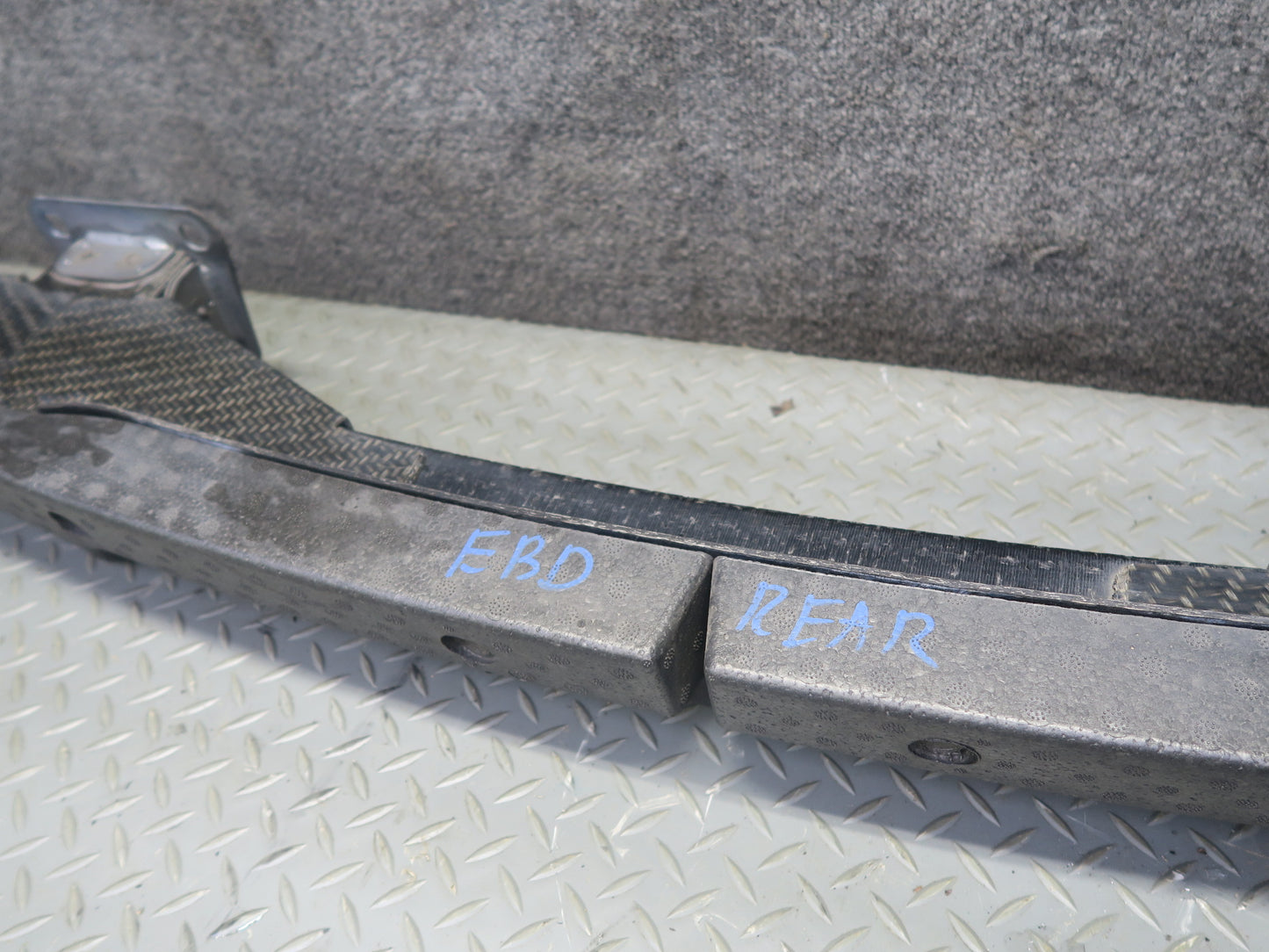 2008-2013 BMW E92 M3 Rear Bumper Impact Reinforcement Rebar Carbon