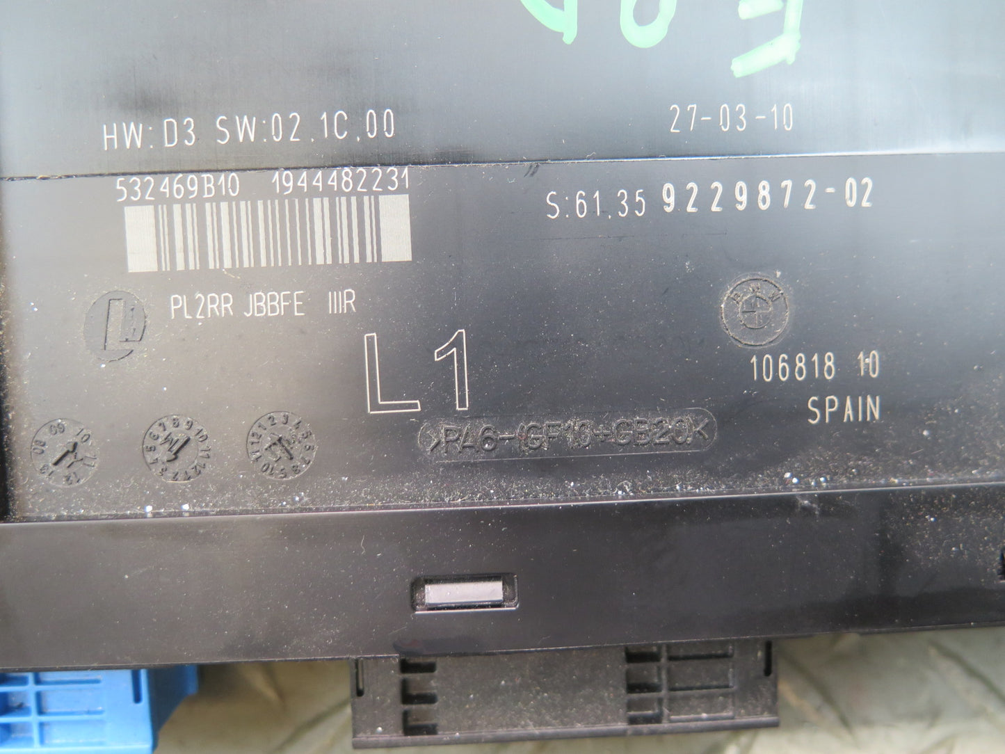 2011-2013 BMW E92 M3 BCM Body Control Module Unit 9229872