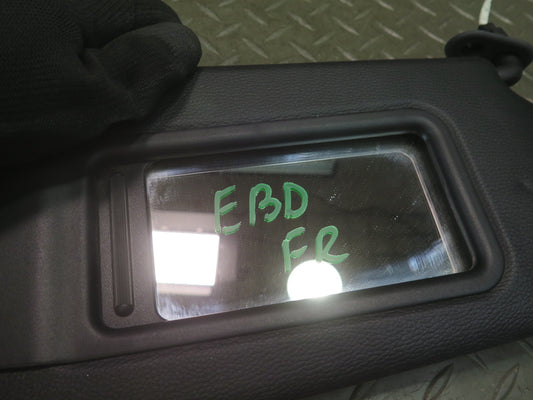 2008-2013 BMW E92 M3 Coupe Front Right Passenger Side Sun Visor Shade Black