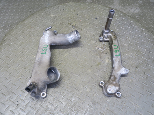 98-00 Lexus UCF20 LS400 1UZFE Set of 2 Engine Coolant Water Bypass Line Tube OEM