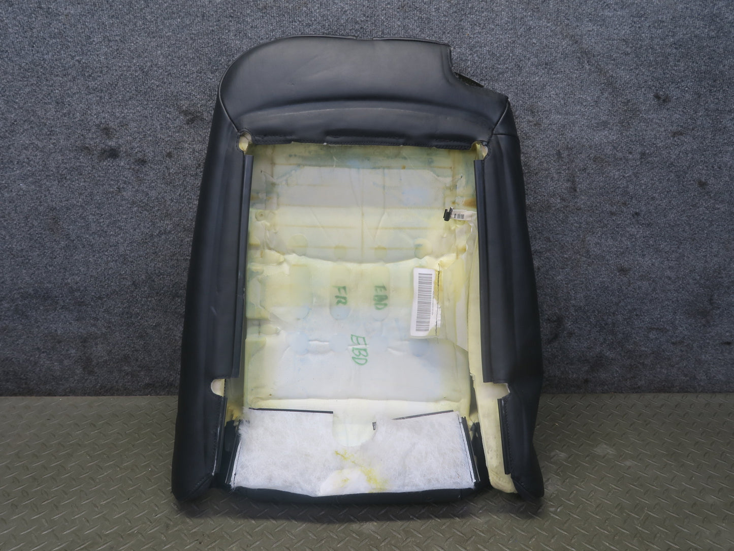 2008-2013 BMW E92 M3 Coupe Front Right Seat Upper Leather Cushion Black