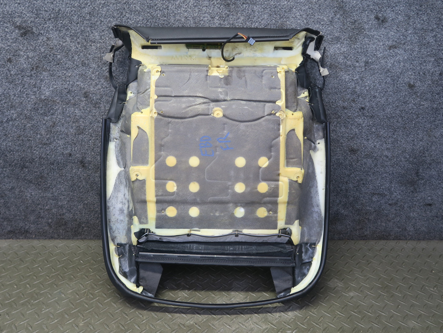 2008-2013 BMW E92 M3 Coupe Front Right Seat Upper Leather Cushion Black