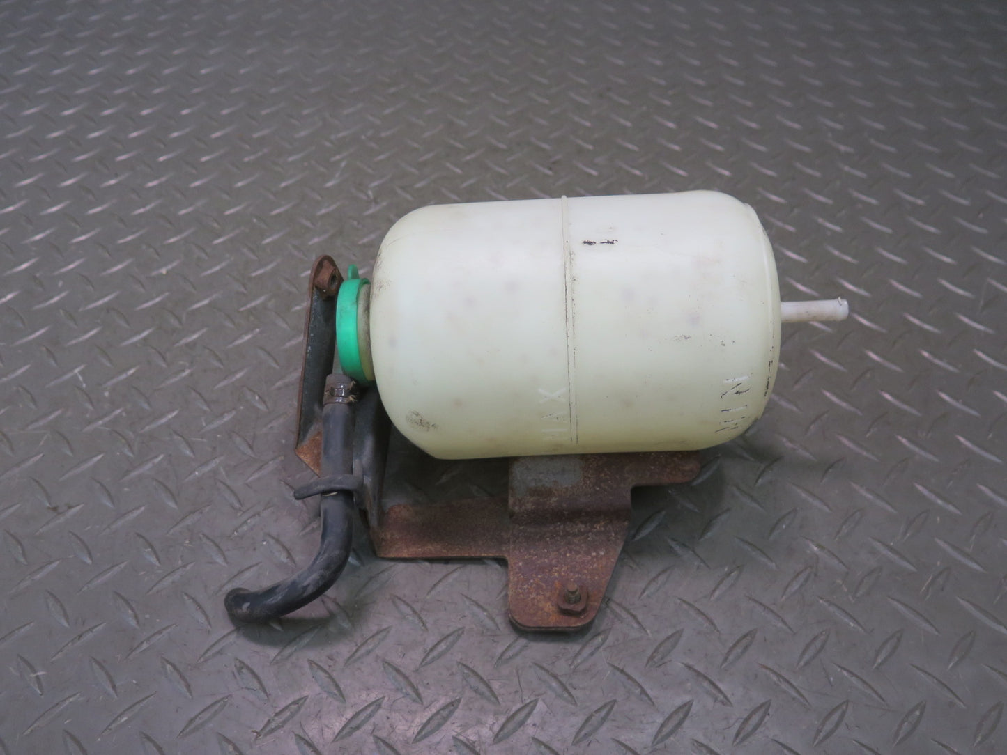 81-83 Datsun Nissan 280ZX S130 Turbo Coolant Overflow Reservoir & Bracket OEM