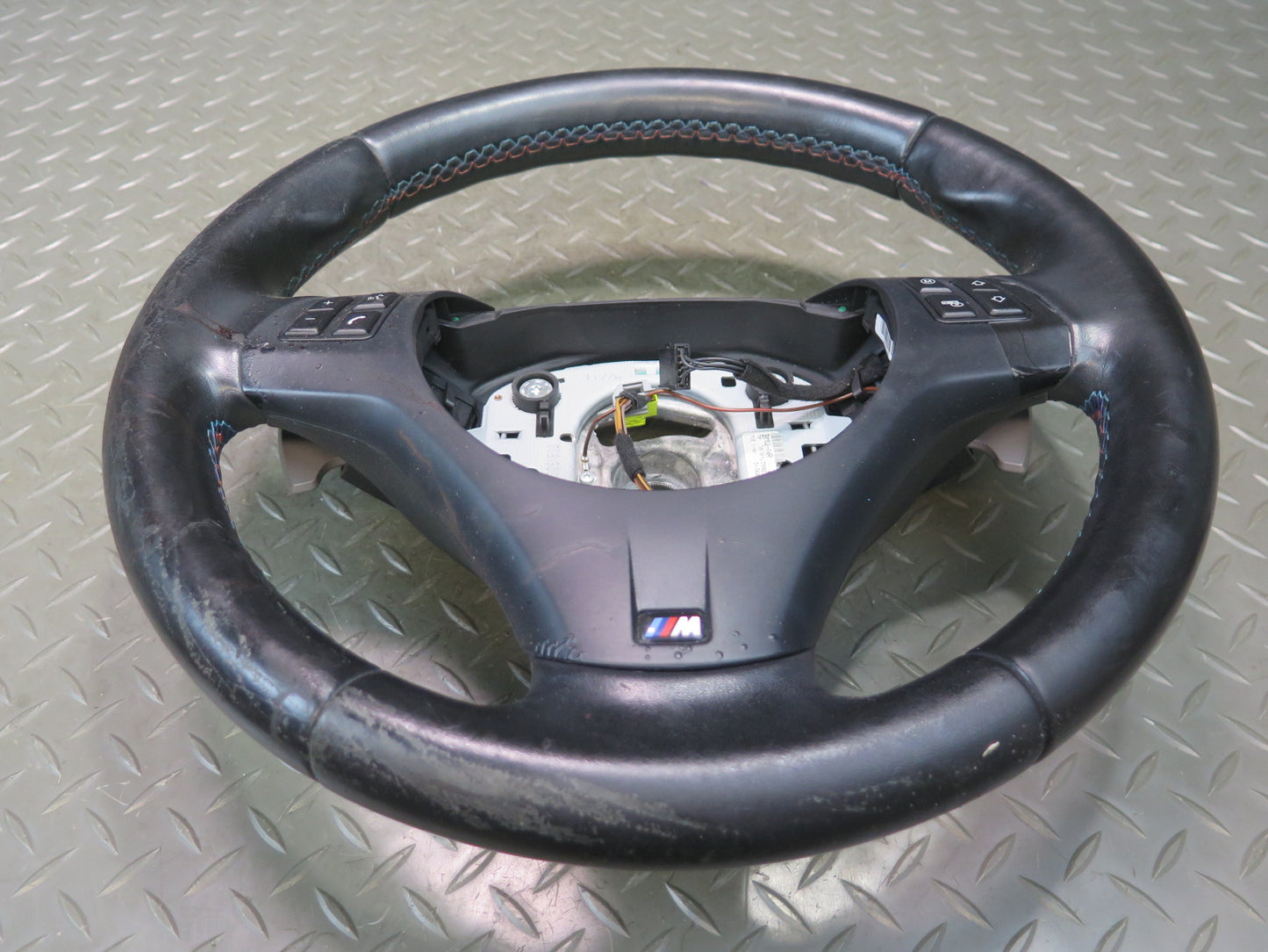 2008-2013 BMW E90 E92 E93 M3 Sport Leather Steering W/ Paddles Black